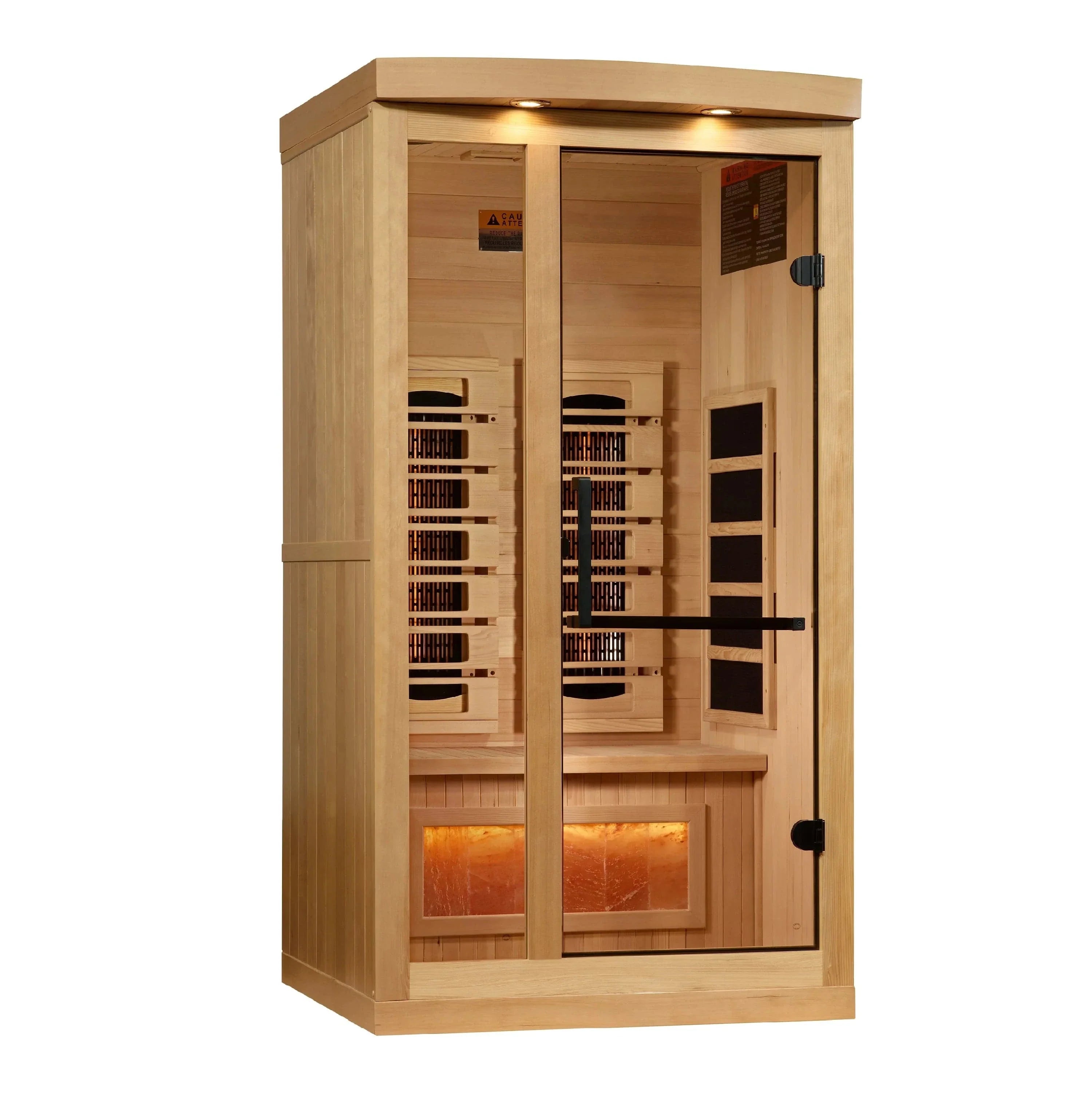 Golden Designs 1-2-Person 2025 Reserve Edition GDI-8010-03 Full Spectrum with Himalayan Salt Bar - exterior front view
