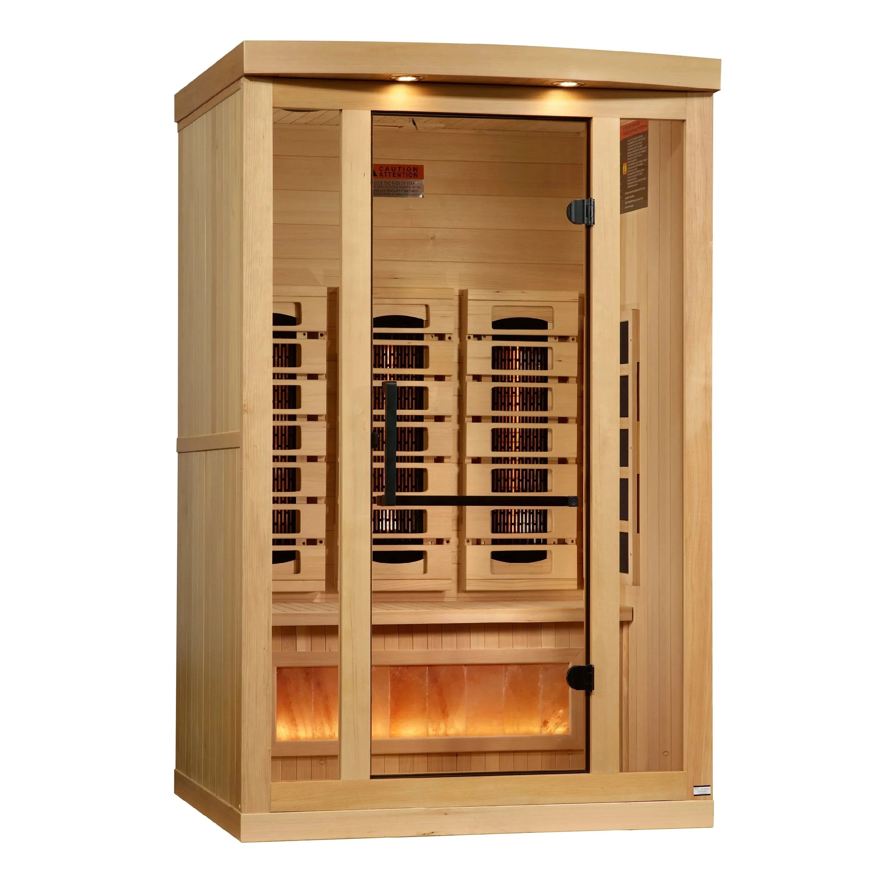 Golden Designs 2-Person 2025 Reserve Edition GDI-8020-03 Full Spectrum with Himalayan Salt Bar - exterior front view