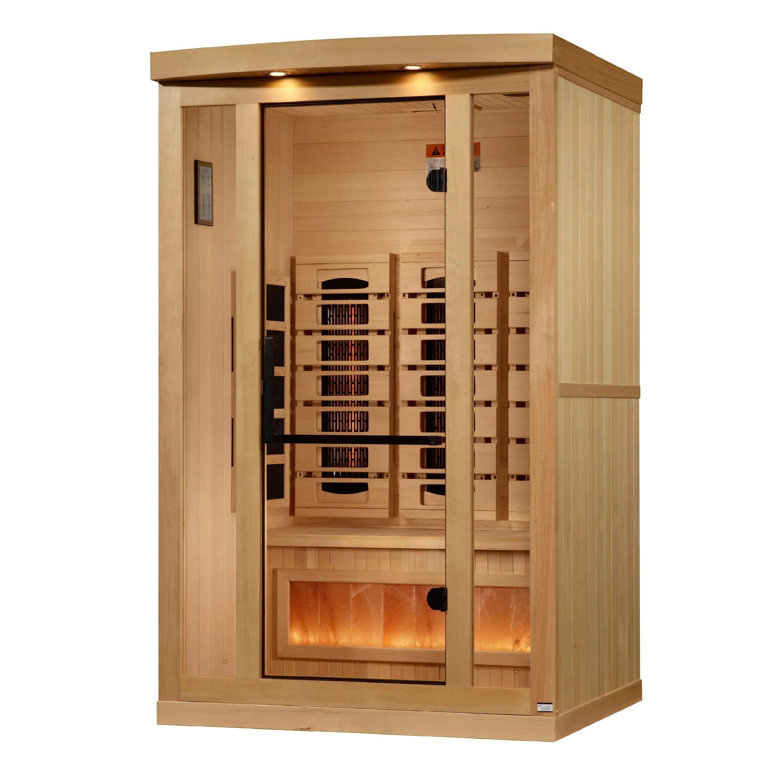 Golden Designs 2-Person 2025 Reserve Edition GDI-8020-03 Full Spectrum with Himalayan Salt Bar - interior detail