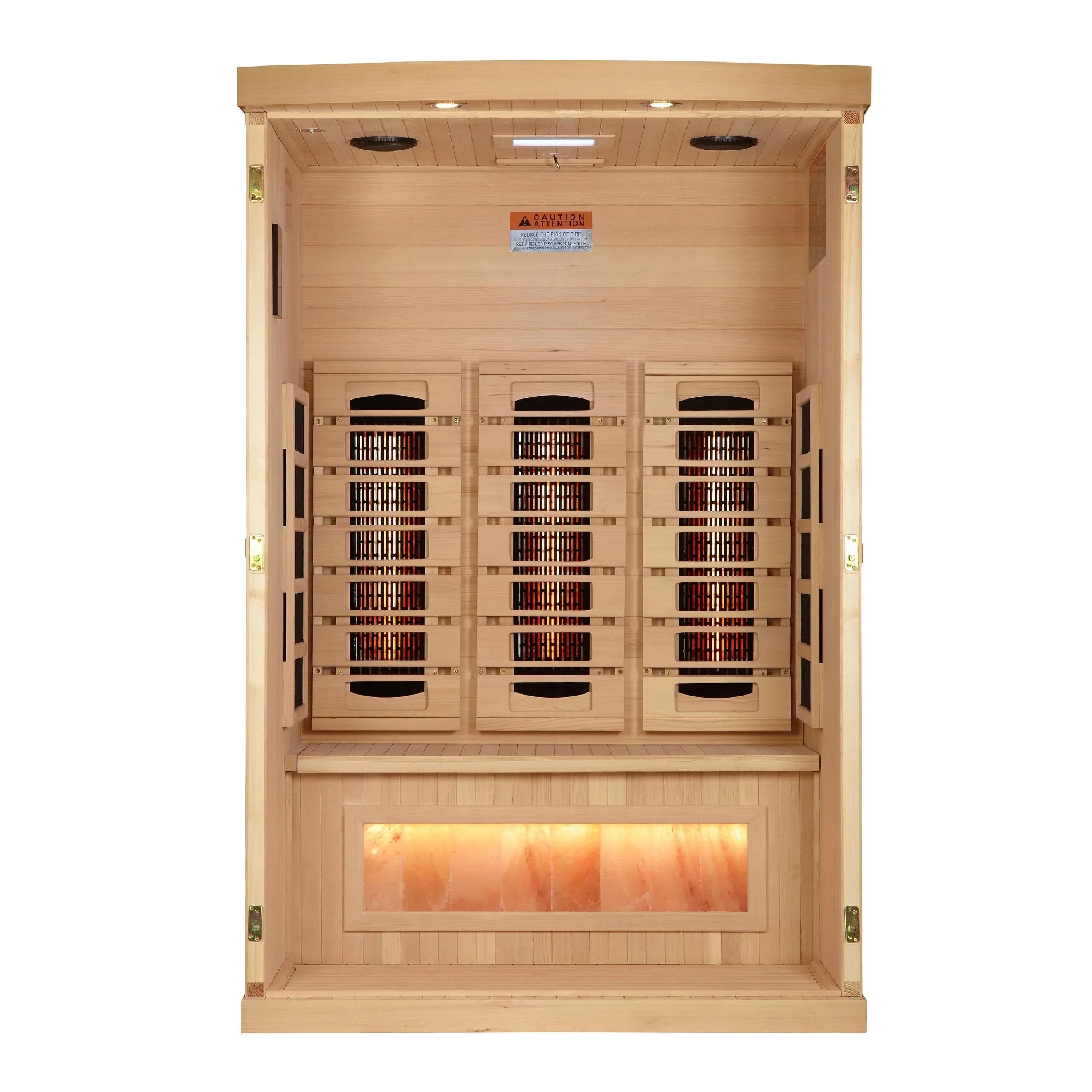 Golden Designs 2-Person 2025 Reserve Edition GDI-8020-03 Full Spectrum with Himalayan Salt Bar - side profile