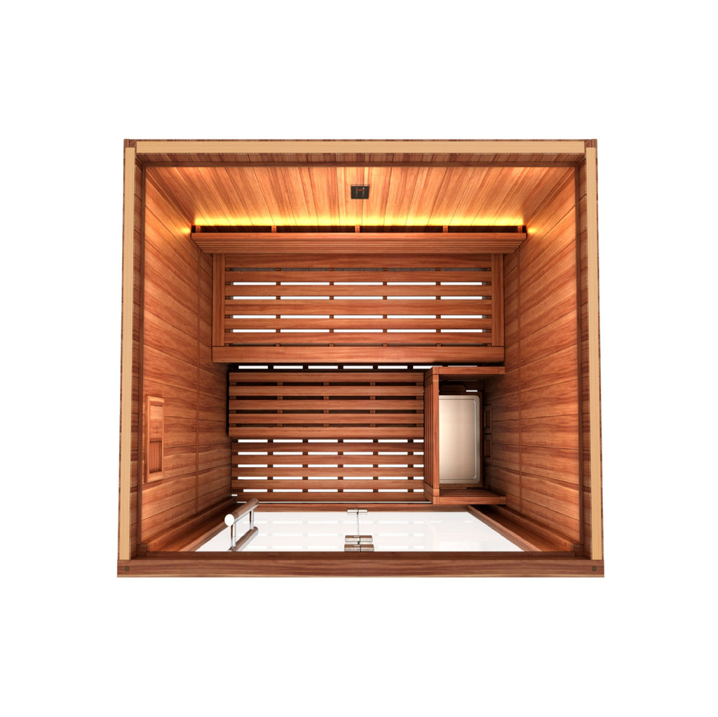 Golden Designs 2025 "Sundsvall Edition" 2 Person Traditional Sauna - dimensions overview