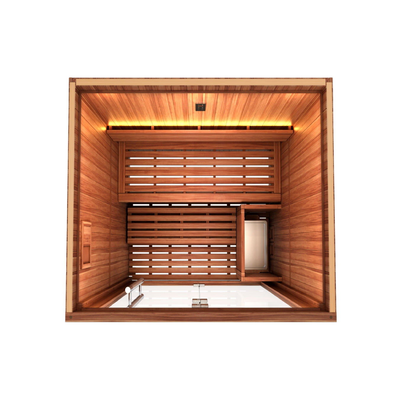 Golden Designs 2025 "Sundsvall Edition" 2 Person Traditional Sauna - dimensions overview