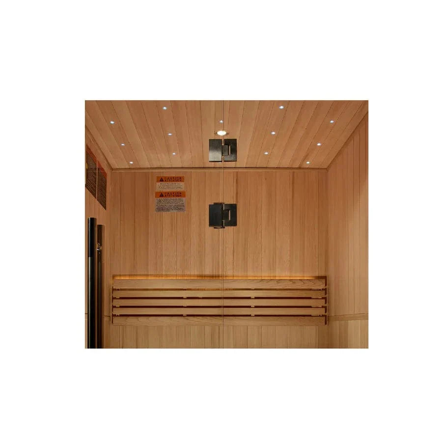Golden Designs 2025 "Sundsvall Edition" 2 Person Traditional Sauna - side profile