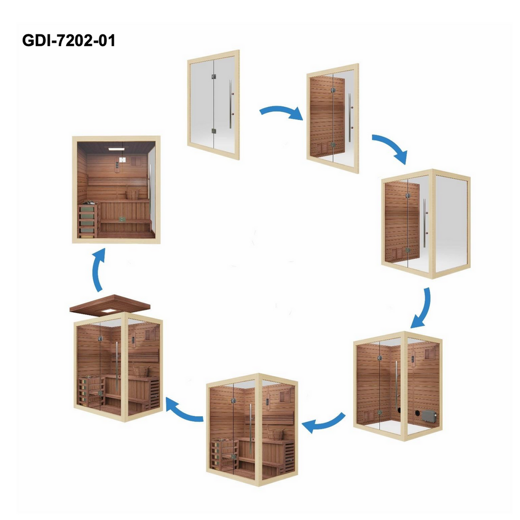 Golden Designs "Hanko Edition" 2 Person Indoor Traditional Sauna GDI-7202-01 - ventilation detail