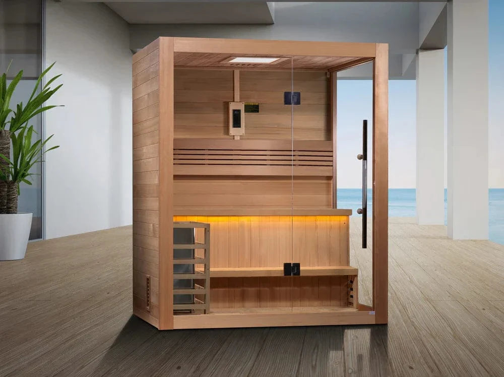 Golden Designs "Hanko Edition" 2 Person Indoor Traditional Sauna GDI-7202-01 - spec close-up