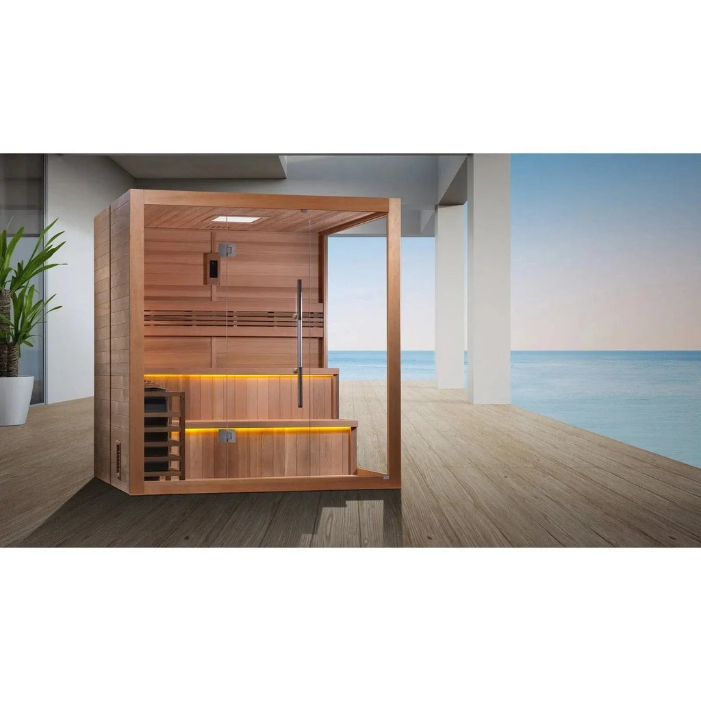 Golden Designs "Hanko Edition" 2 Person Indoor Traditional Sauna GDI-7202-01 - control panel detail