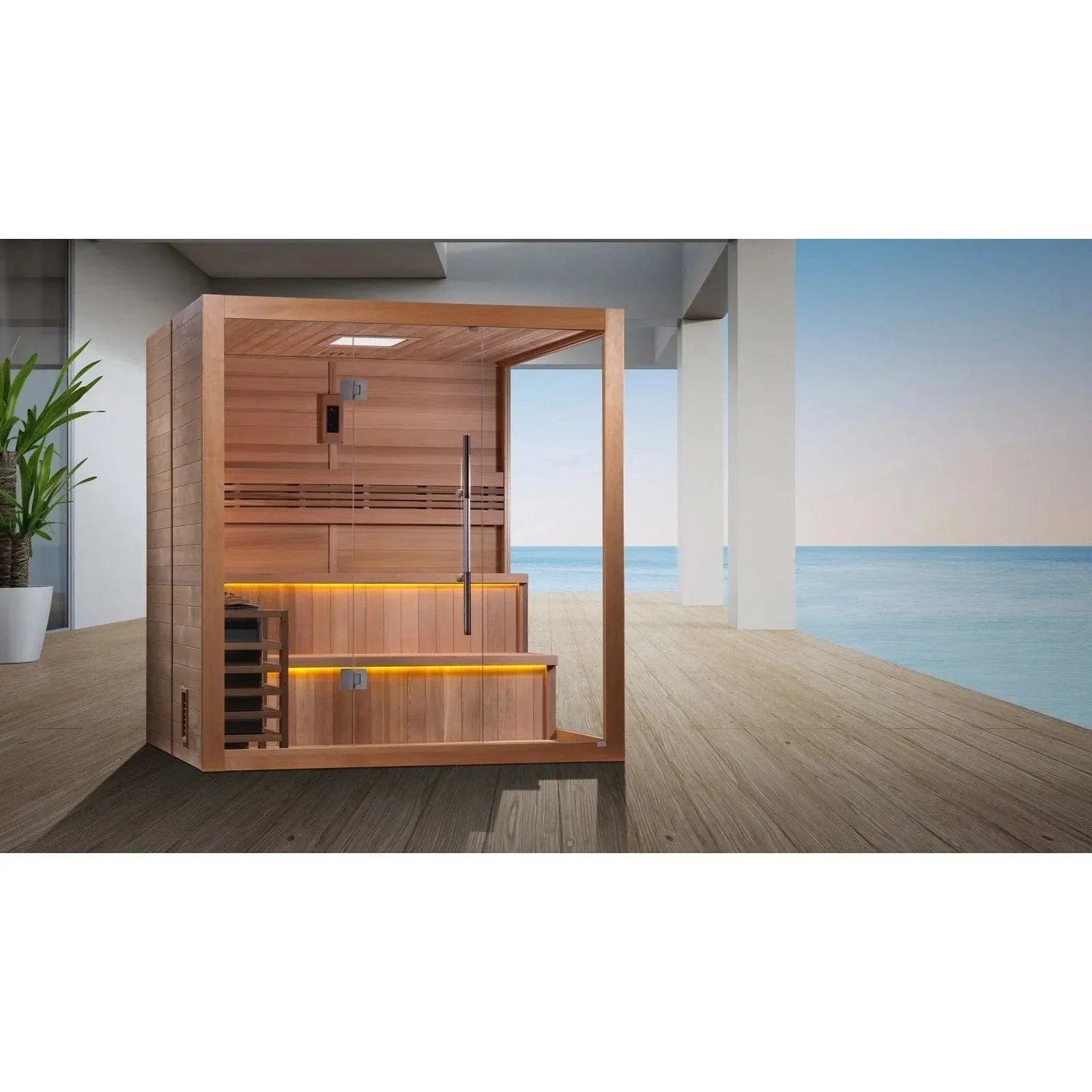 Golden Designs "Hanko Edition" 2 Person Indoor Traditional Sauna GDI-7202-01 - control panel detail