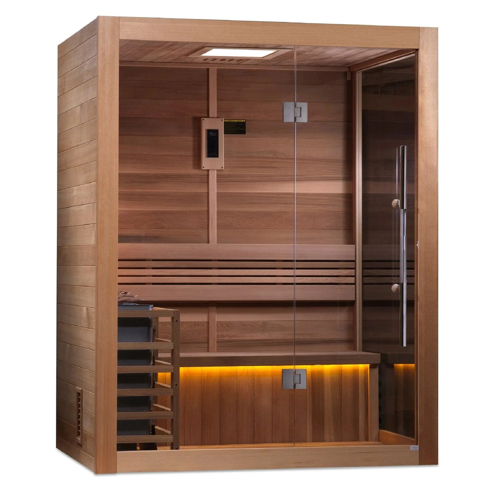 Golden Designs "Hanko Edition" 2 Person Indoor Traditional Sauna GDI-7202-01 - interior detail