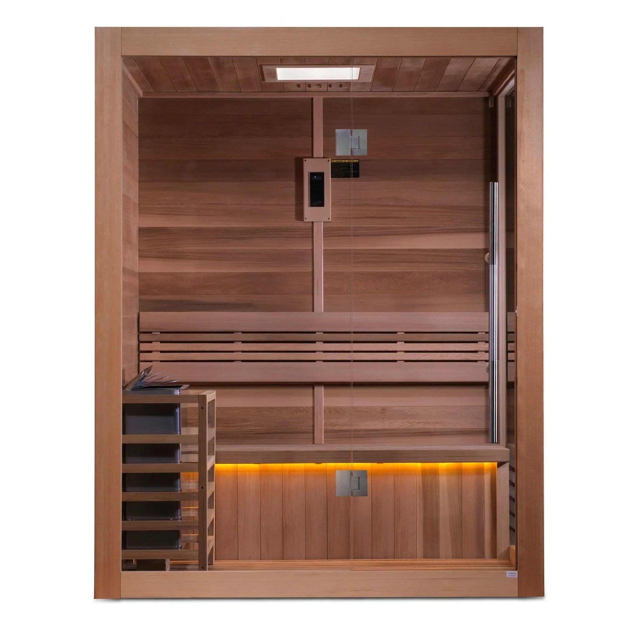 Golden Designs "Hanko Edition" 2 Person Indoor Traditional Sauna GDI-7202-01 - three-quarter angle