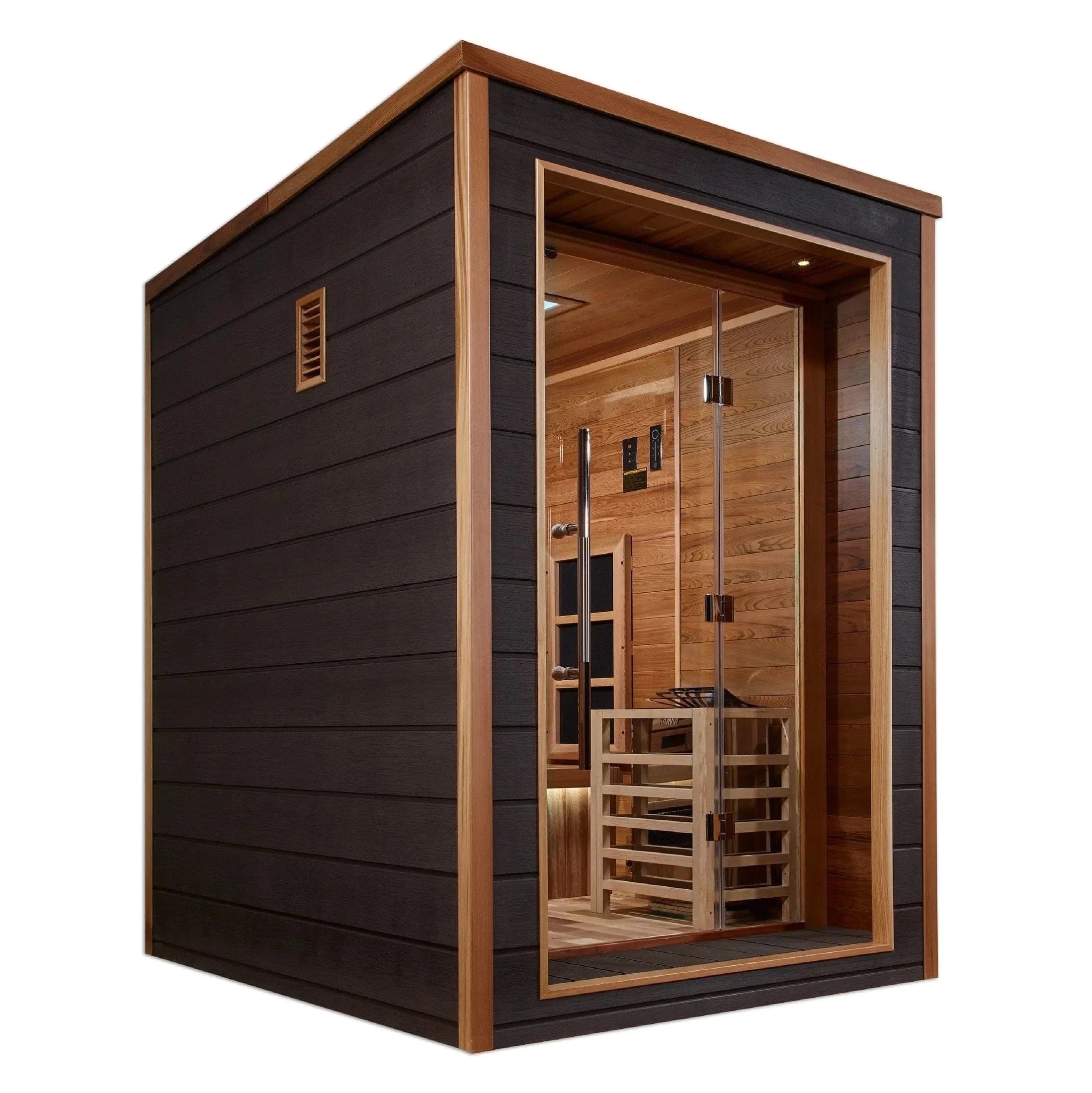 Golden Designs Nora 2 Person Hybrid Outdoor Sauna GDI-8222-01 - control panel detail