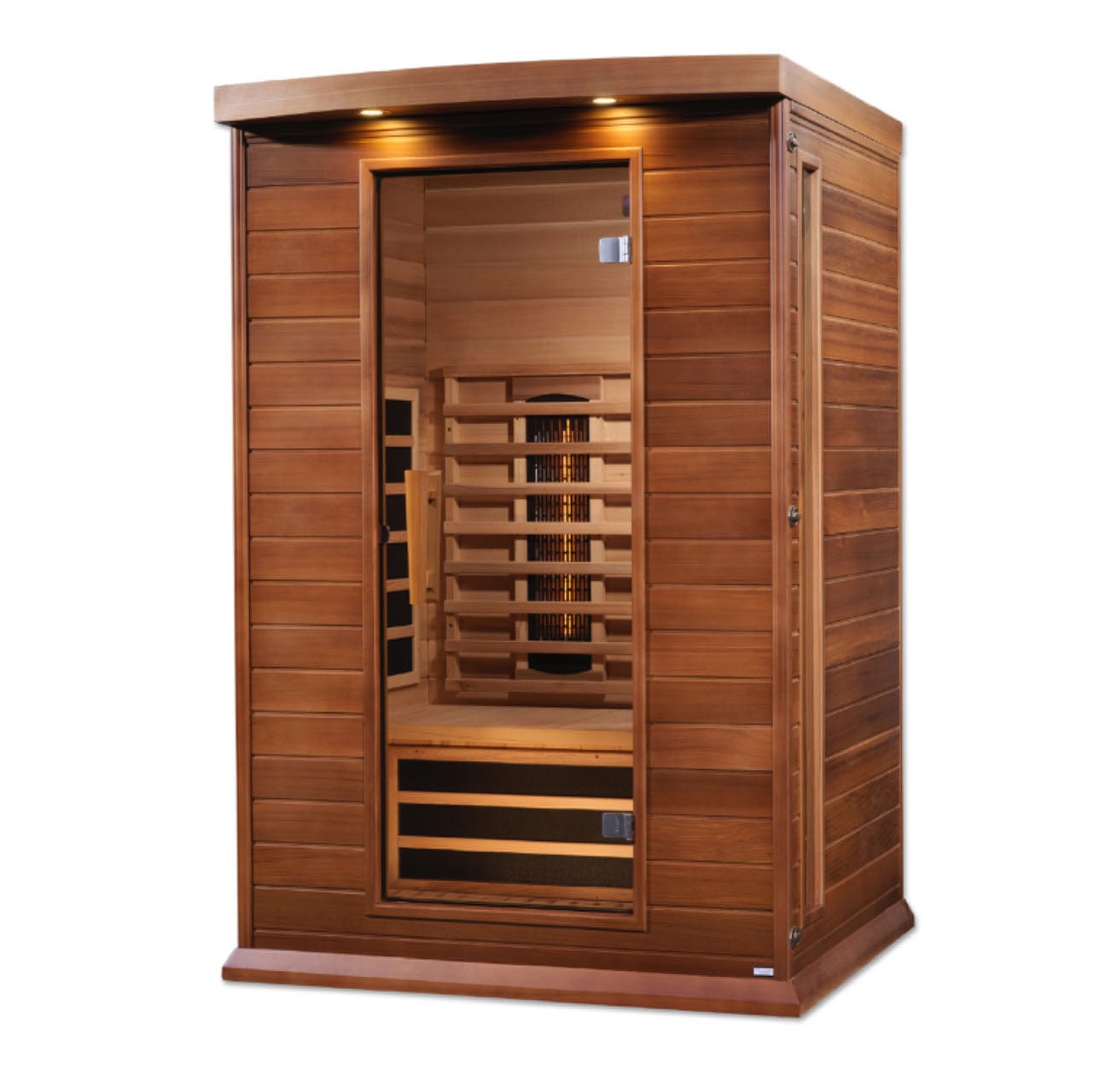 Maxxus 2 Person Full Spectrum Infrared Sauna - Canadian Red Cedar MX-M206-01-FS CED - exterior front view
