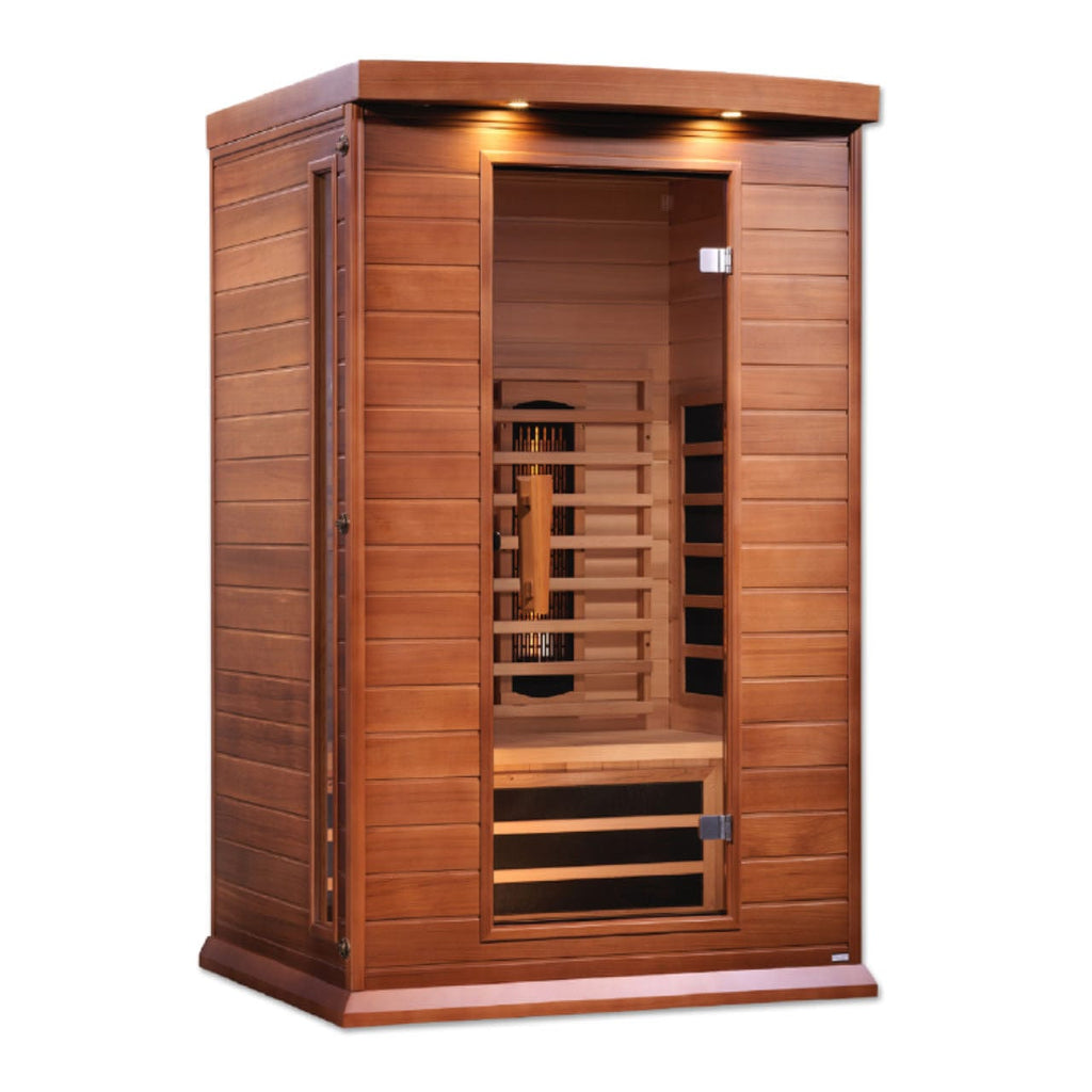 Maxxus 2 Person Full Spectrum Infrared Sauna - Canadian Red Cedar MX-M206-01-FS CED - interior detail