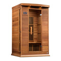 Maxxus 2-Person Near Zero EMF FAR Infrared Sauna Canadian Red Cedar MX-K206-01-ZF CED - exterior front view