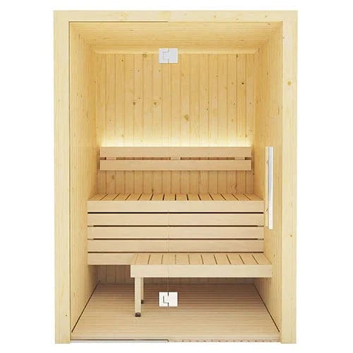 SaunaLife 1-2 Person Model X2 Indoor Home Sauna - three-quarter angle