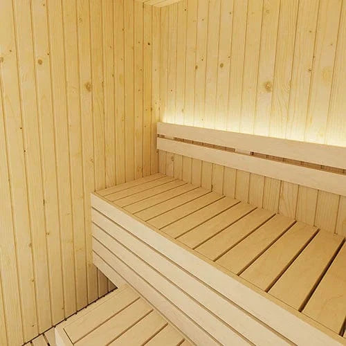 SaunaLife 1-2 Person Model X2 Indoor Home Sauna - interior detail